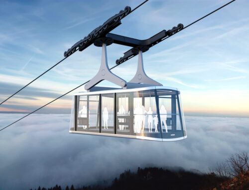 Neues Design für die Seilbahn auf den Ještěd in Liberec