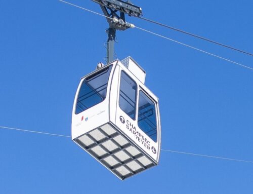 Cable car replaces destroyed bridge