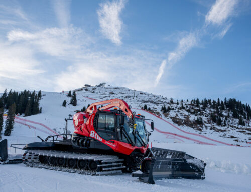 Pistenbully in Saalbach: WM-Pisten für alle Bedingungen